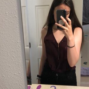 Purple fancy tank top